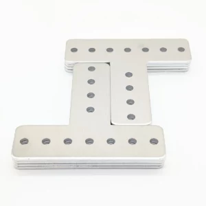 TTB - QTY 8 - Aluminum T Gussets - 5mm Hole Size