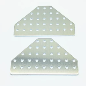 TTB - QTY 2 - Aluminum Big T Gussets - 5mm Hole Size