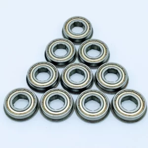 TTB - QTY 10 Flanged 1/2" Hex Ball Bearing